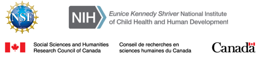 Logos for NSF, NIH, and SSHRC
